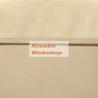 Boríték - Krémarany színű Gyöngyház fényű Boríték, C5 méretben - Krémarany 10 db