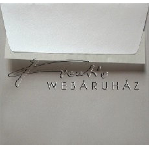 16x16 cm 120 gr Arany Vanília - Metálfényű Glamour négyzetes boríték - 10 db / csomag