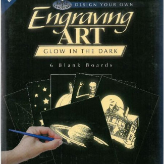 Karcfólia, Foszforeszkáló - 6 db-os készlet - 20x25 cm - Újra kapható