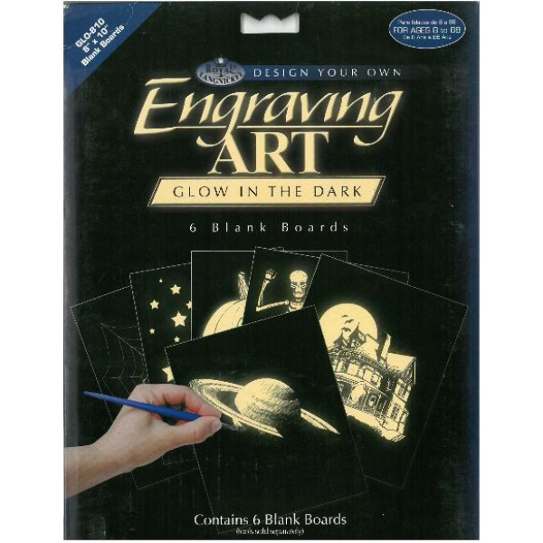 Karcfólia, Foszforeszkáló - 6 db-os készlet - 20x25 cm - Újra kapható