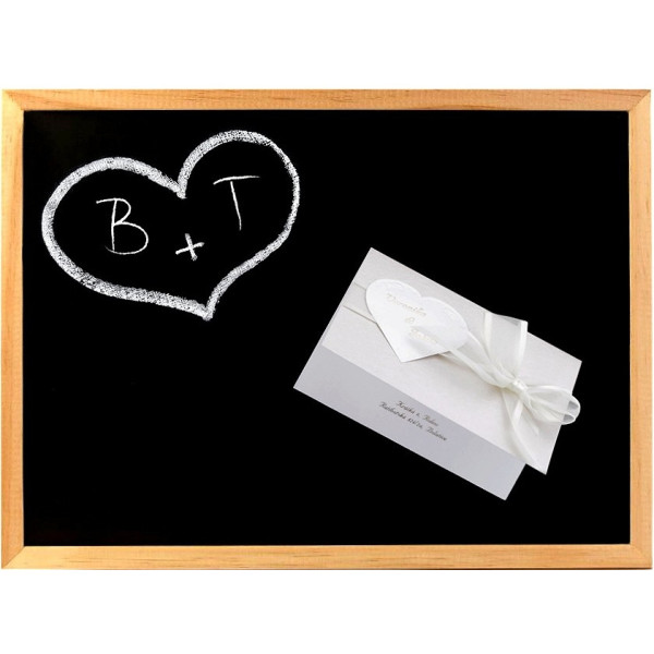 Mágneses tábla, 30x40 cm, fa keret