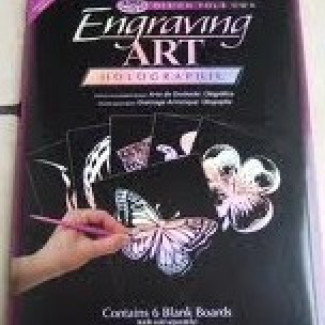 Karclap, holografikus karcfólia, 6 db-os - 20x25 cm - Újra kapható!