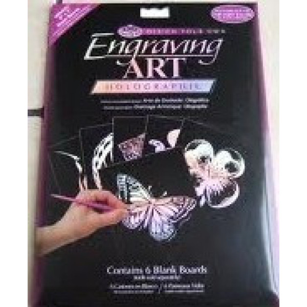 Karclap, holografikus karcfólia, 6 db-os - 20x25 cm - Újra kapható!