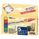 KREUL Üveg- és Porcelánmarker Készlet, Glitteres - 5 színű készlet - Alapszínek KREUL Üveg- és Porcelánmarker Készlet, Glitteres - 5 színű készlet - Alapszínek