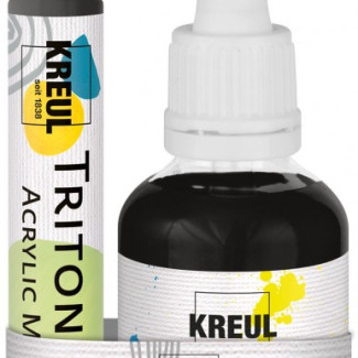 KREUL Triton Akril Marker Újratöltő készlet - Vágott fekete készlet