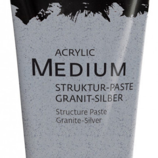 KREUL SOLO GOYA Medium Akrilhoz, tubusos, 100 ml - Struktúrapaszta, Gránit-Ezüst