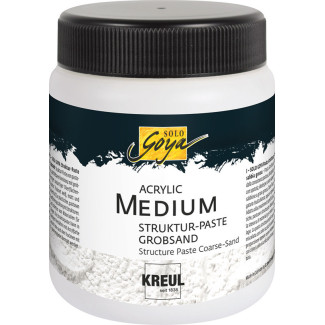 KREUL SOLO GOYA Medium Akrilhoz, tubusos, 250 ml - Struktúrapaszta, Durva homok