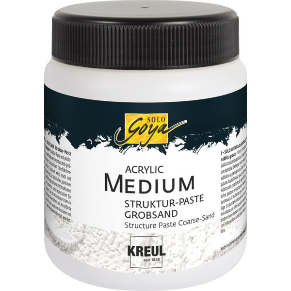 KREUL SOLO GOYA Medium Akrilhoz, tubusos, 250 ml - Struktúrapaszta, Durva homok