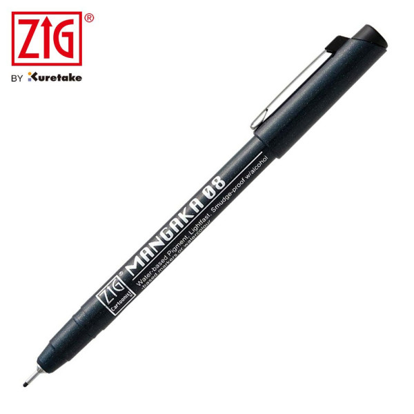 Kuretake ZIG Cartoonist Mangaka Tűfilc Fekete 08 Kuretake ZIG Cartoonist Mangaka Tűfilc Fekete 08