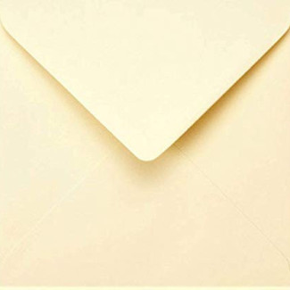 15x15 cm négyzetes boríték 10 db- Krémszínű