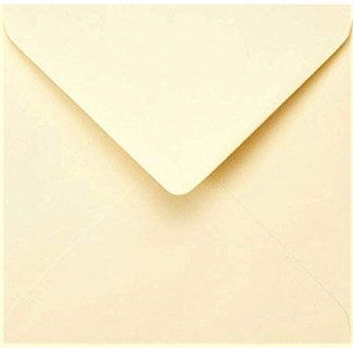 15x15 cm négyzetes boríték 10 db- Krémszínű