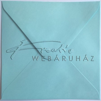 17 cm Babakék színű négyzetes boríték 10 db - LS410790