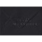 Fekete színű boríték, C6 méretű - Alkalmi boríték, fekete