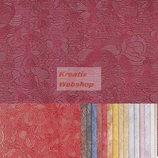 Domborított papír - Bazsarózsák, A4, 16 lap, 120gr.