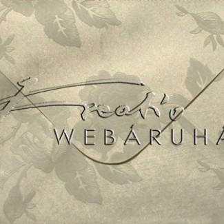 Boríték - Gyöngyház fényű - Rózsa mintás, elegáns esküvői boríték, C6, 16x11,5 cm - Krém színű 10 db