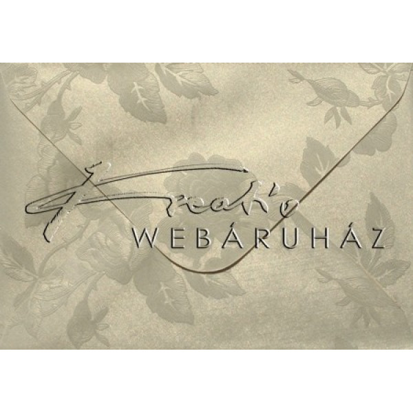 Boríték - Gyöngyház fényű - Rózsa mintás, elegáns esküvői boríték, C6, 16x11,5 cm - Krém színű 10 db Boríték - Gyöngyház fényű - Rózsa mintás, elegáns esküvői boríték, C6, 16x11,5 cm - Krém színű 10 db