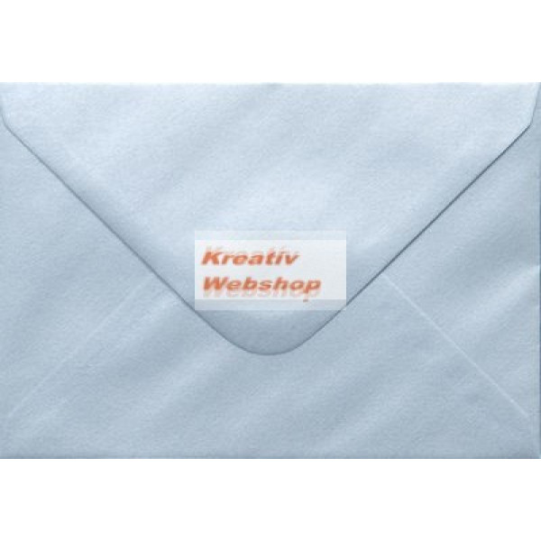 Boríték - Babakék színű Jázmin C6 Színes Boríték, Gyöngyház fényű 10 db