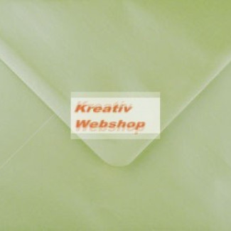 Boríték - Menta színű Jázmin C6 Színes Boríték, Gyöngyház fényű 10 db