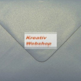 Boríték - Ezüst szürke színű Jázmin C6 Színes Boríték, Gyöngyház fényű 10 db