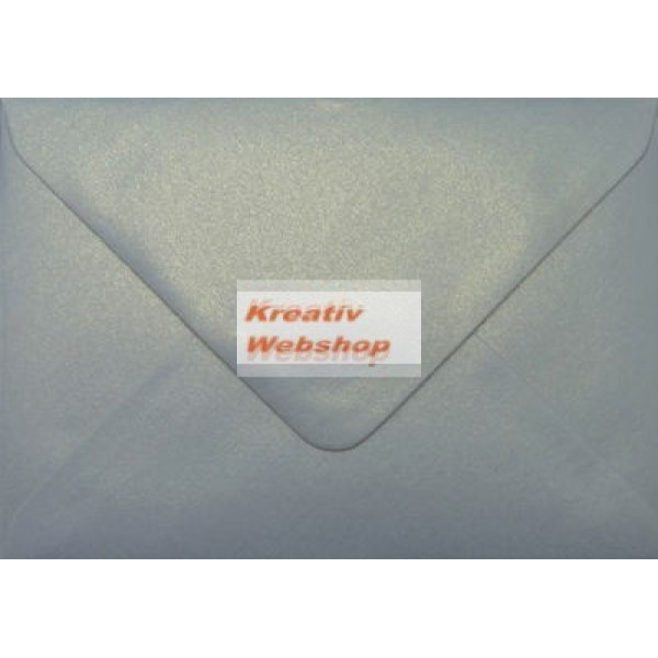 Boríték - Ezüst szürke színű Jázmin C6 Színes Boríték, Gyöngyház fényű 10 db