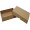 Kihajtogatható papírdoboz - natúr, lapos, A4, 10 cm magas