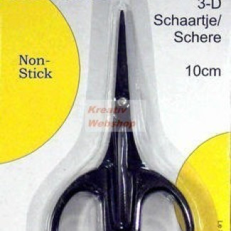 Hobbi egyenes olló, fekete bevonattal, erősített kivitel