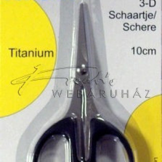 Hobbi egyenes olló erősített, titániumos non-stick kivitel