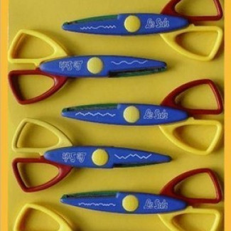 Mintavágó kreatív olló készlet - 6 db különböző élű olló