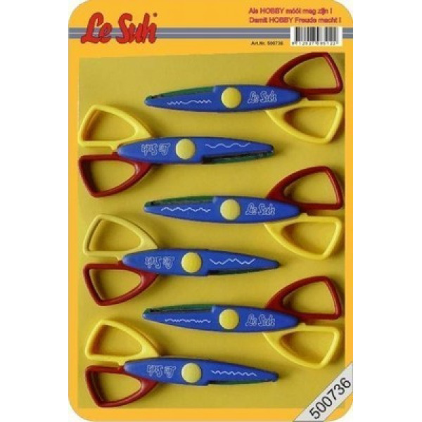 Mintavágó kreatív olló készlet - 6 db különböző élű olló Mintavágó kreatív olló készlet - 6 db különböző élű olló