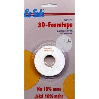 3D Ragasztócsík - 1mm 3D, 12mm széles, 2,2m hosszú