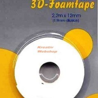 Ragasztócsík - 1,9mm 3D 12mm, 2,2m