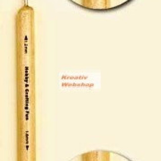 Embossing szerszám, fanyelű, két véggel: finom és közepes