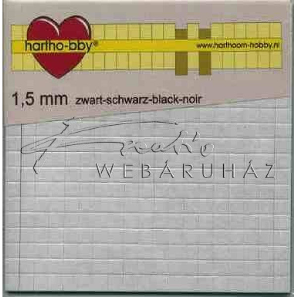 Ragasztókocka - Fekete színű, 1,5mm vastag - 3D Ragasztókocka 5x5 mm, holland Ragasztókocka - Fekete színű, 1,5mm vastag - 3D Ragasztókocka 5x5 mm, holland