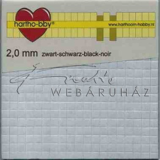 Ragasztókocka - Fekete 2mm - 3D Ragasztókocka 5 x 5 mm, holland