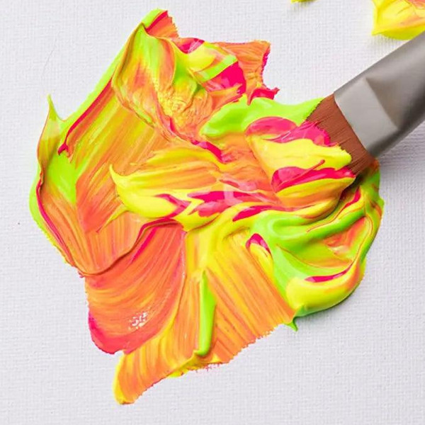 Akrilfesték készlet, sűrű - MEEDEN 6-color Fluorescent Acrylic Paint, 60 ml tube Akrilfesték készlet, sűrű - MEEDEN 6-color Fluorescent Acrylic Paint, 60 ml tube