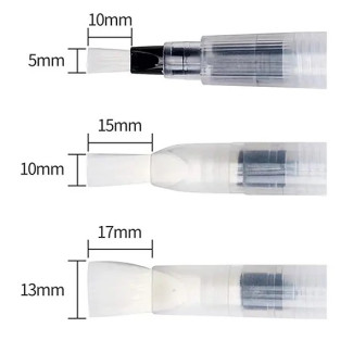 Tölthető nyelű ecsetkészlet - M-ART MEEDEN - 3 db-os készlet