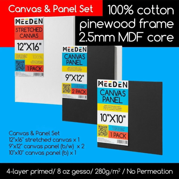 MEEDEN Art Akrilfestő készlet - 24x60 ml fluid akril - Asztali dobozos festőállvánnyal MEEDEN Art Akrilfestő készlet - 24x60 ml fluid akril - Asztali dobozos festőállvánnyal