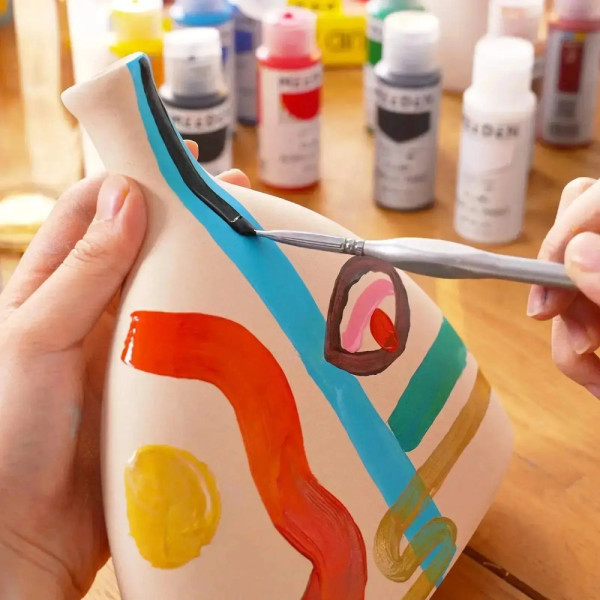 MEEDEN Art Akrilfestő készlet - 24x60 ml fluid akril - Asztali dobozos festőállvánnyal MEEDEN Art Akrilfestő készlet - 24x60 ml fluid akril - Asztali dobozos festőállvánnyal