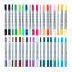 Royal Tűfilc 0,4 mm + Ecsetfilc készlet - Háromszög alakú tolltest - Royal Dual-Tip Fineliner + Brush Tip - 36 színű készlet