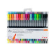 Royal Tűfilc 0,4 mm + Ecsetfilc készlet - Háromszög alakú tolltest - Royal Dual-Tip Fineliner + Brush Tip - 36 színű készlet