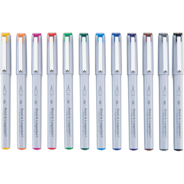 Pigment Marker készlet - Royal & Langnickel Microbrush Artist Markers - 12 színű készlet Pigment Marker készlet - Royal & Langnickel Microbrush Artist Markers - 12 színű készlet