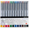 Pigment Marker készlet - Royal & Langnickel Microbrush Artist Markers - 12 színű készlet
