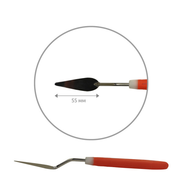 RGM Modern Festőkés narancs színű gumi nyéllel - 004 Csepp alakú 5,5 cm RGM Modern Festőkés narancs színű gumi nyéllel - 004 Csepp alakú 5,5 cm