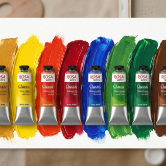 Olajfesték készlet - Rósa Gallery - 12 x 45 ml tubusos - Doboz nélkül