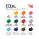 Textilfesték készlet - Rósa Talent - 12 x 20 ml tégelyes - kartondobozban Textilfesték készlet - Rósa Talent - 12 x 20 ml tégelyes - kartondobozban