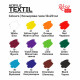 Textilfesték készlet - Rósa Talent STYLE - 12 x 20 ml tégelyes - kartondobozban