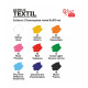 Textilfesték készlet - Rósa Talent - 9 x 20 ml tégelyes - kartondobozban Textilfesték készlet - Rósa Talent - 9 x 20 ml tégelyes - kartondobozban