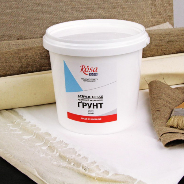 Gesso 1000 ml - Acrylic Gesso, 1000 ml (1200g), ROSA Studio - Fekete Gesso 1000 ml - Acrylic Gesso, 1000 ml (1200g), ROSA Studio - Fekete