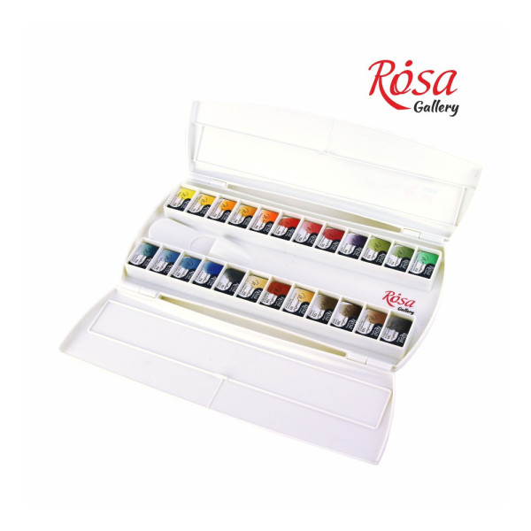 Akvarellfesték készlet, szilkés - Rósa Gallery Classic - 24 x 2,5 ml - műanyag dobozban Akvarellfesték készlet, szilkés - Rósa Gallery Classic - 24 x 2,5 ml - műanyag dobozban