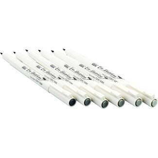 Tűfilc készlet - Marvy UCHIDA Drawing Pen - 6 db-os szürke tűhegyű tustoll szett